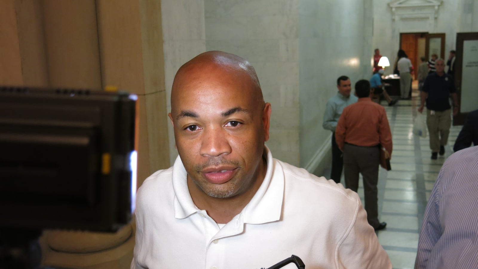 Speaker Carl Heastie, after meeting with Assembly Democrats in 2015.