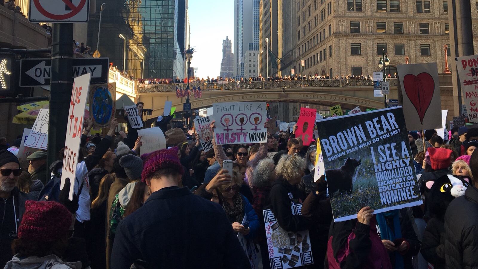 The Women's March in New York City.