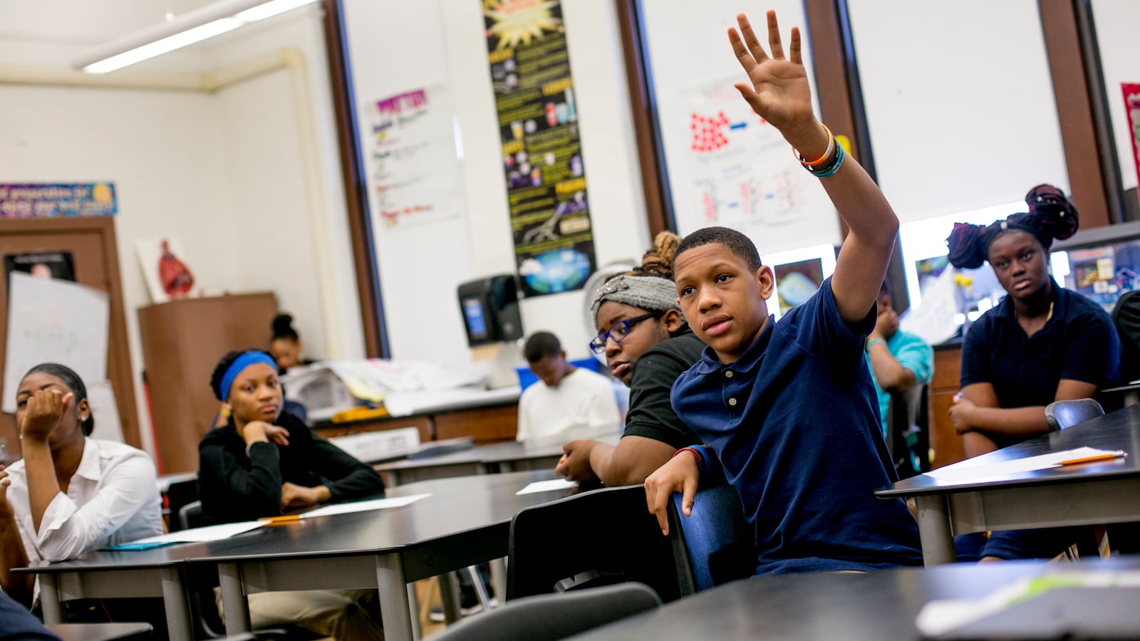 Jamarie Samuel attended seven schools by eighth grade, enrolling mid-seventh grade at Bethune Elementary-Middle School which, like many schools in Detroit, has chronic problems with students switching schools.