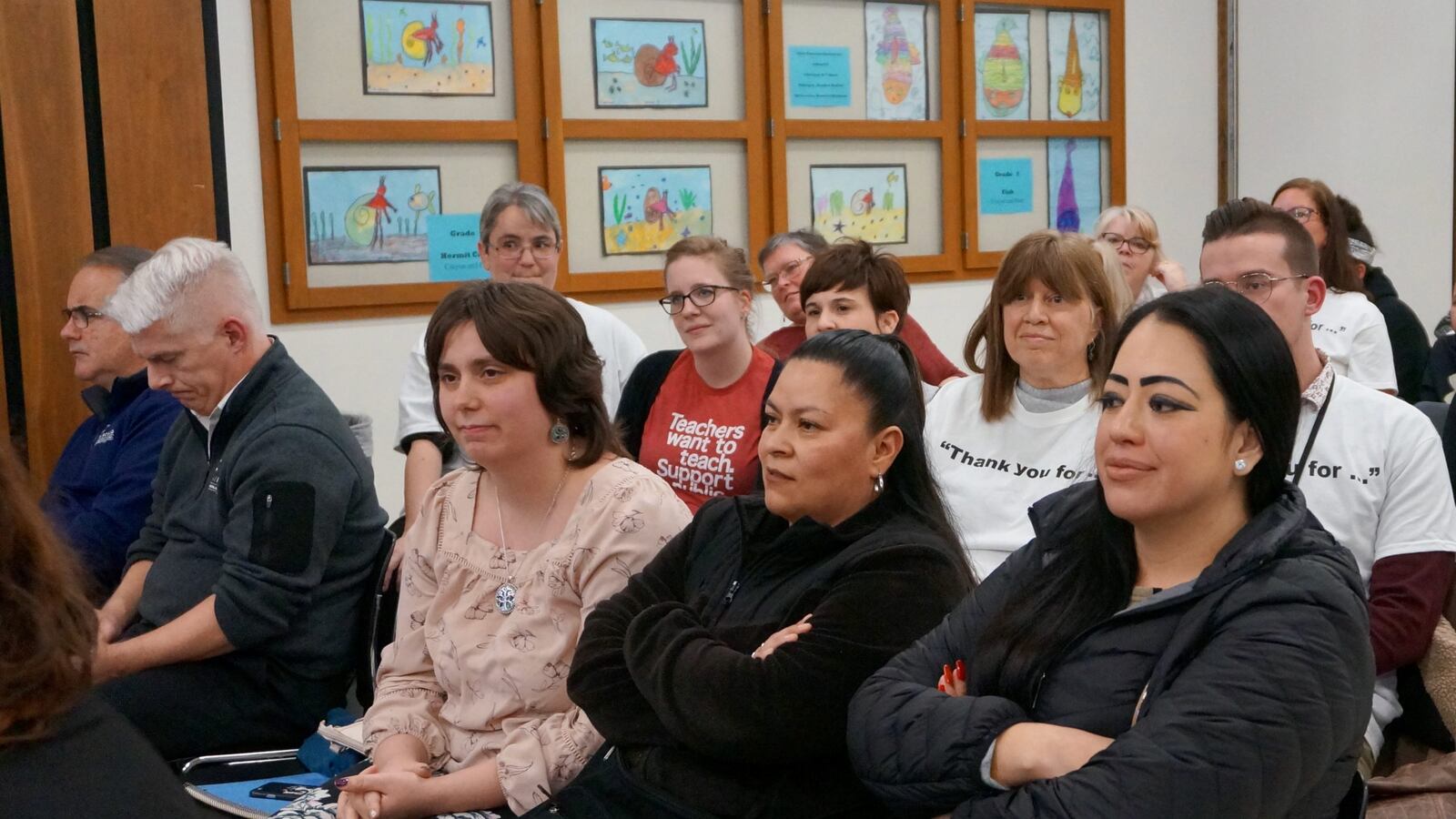 Angela Cordova, left, who has four children at School 67, is fighting to prevent the overhaul of the school.