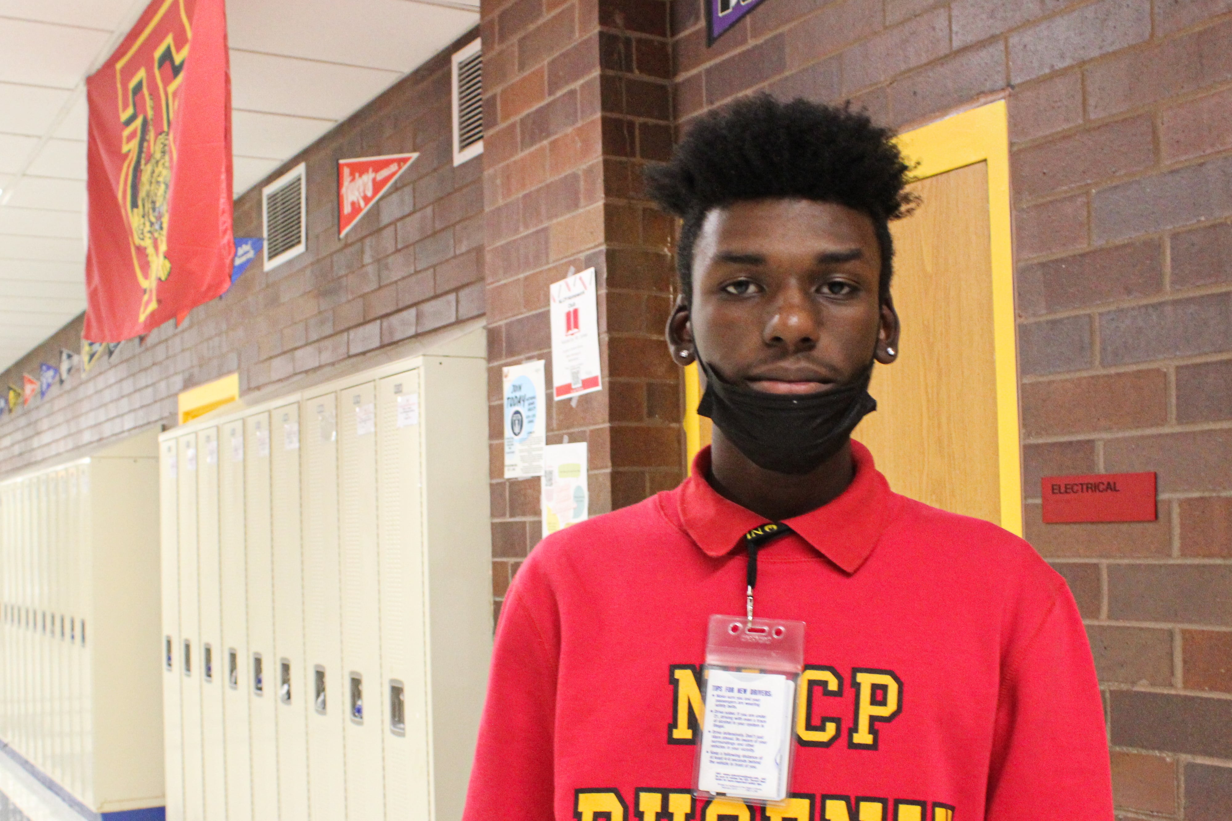 DeMarcus Thompson, 17, joined the Peace Warriors at North Lawndale College Prep about two years ago to curb fights at his school.