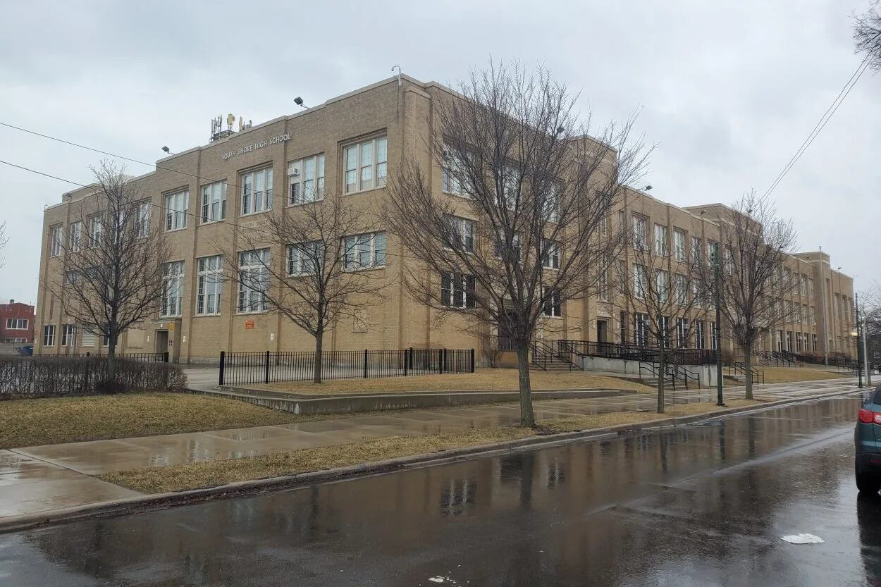 The former South Shore High School, 7627 S. Constance Ave.