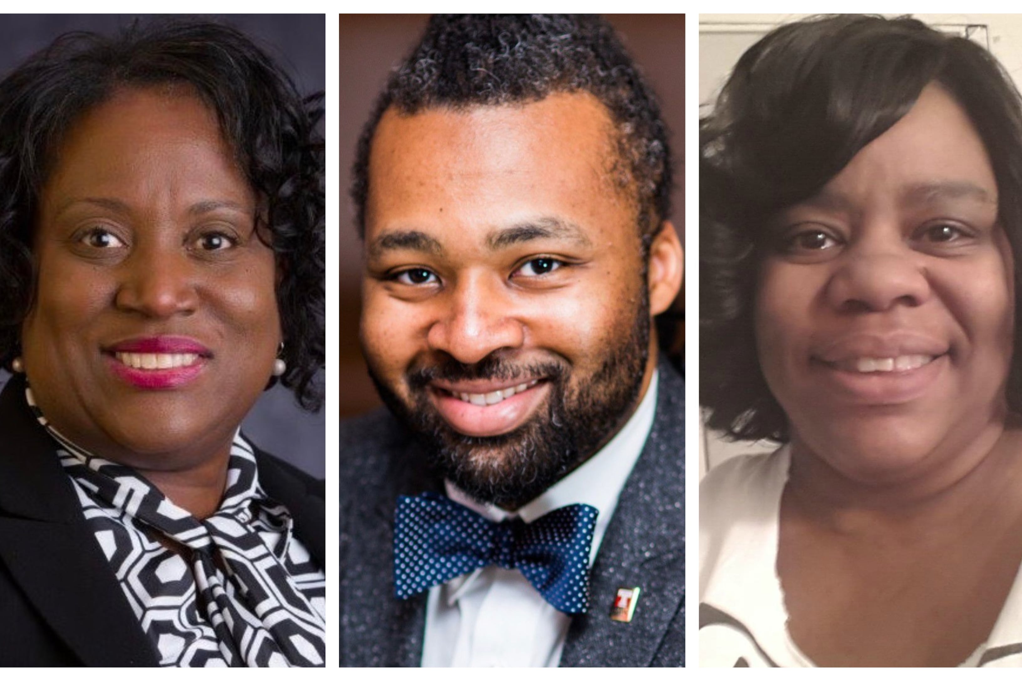 Mayor Kenney’s three new board nominees, from left, Lisa Salley, Reginald Streeter, and Cecelia Thompson