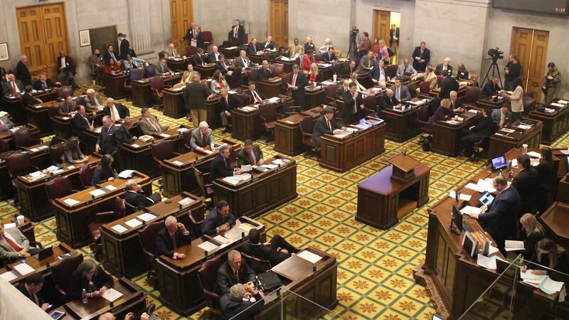 The Tennessee House of Representatives is in the State Capitol in Nashville.