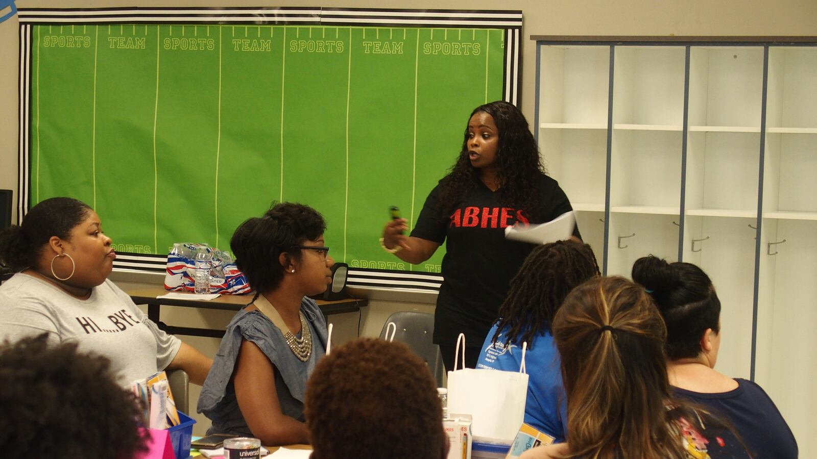 Principal Melody Smith discusses how students at A.B. Hill Elementary grew significantly in test scores.