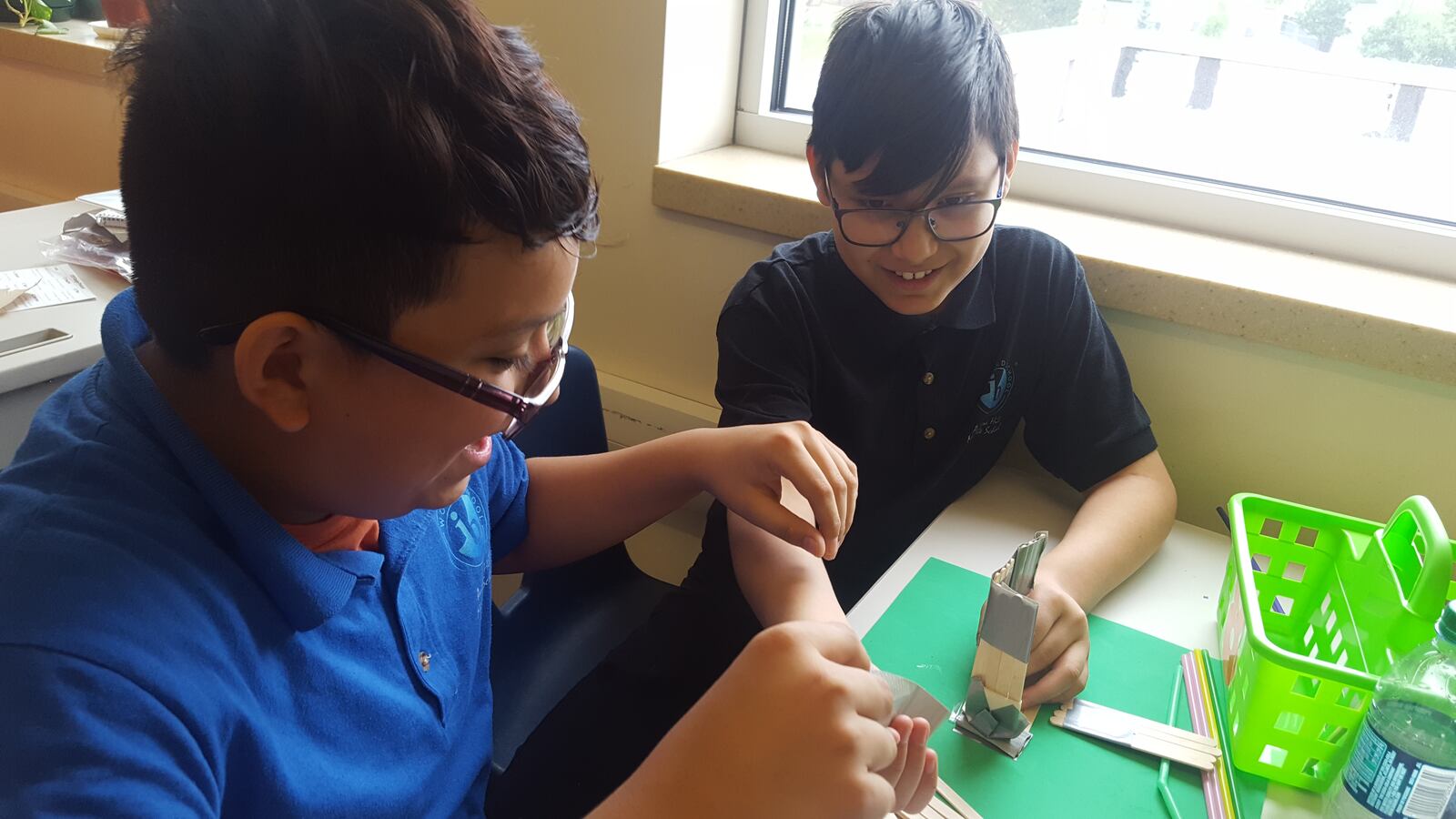 Seventh graders at Aurora Hills Middle School work on hands-on projects in their STEM class.