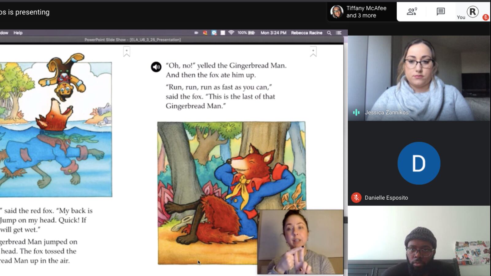 Teachers at East Harlem Scholars Academy present an English lesson for elementary schoolers. New York City schools will continue instruction through a previously scheduled spring break.