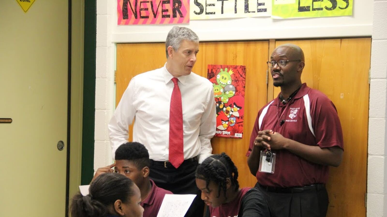 Outgoing U.S. Education chief Arne Duncan visits Memphis in October. Tennessee has overhauled much of its public education system to align with Duncan's agenda related to academic standards, accountability and improvement of struggling schools.