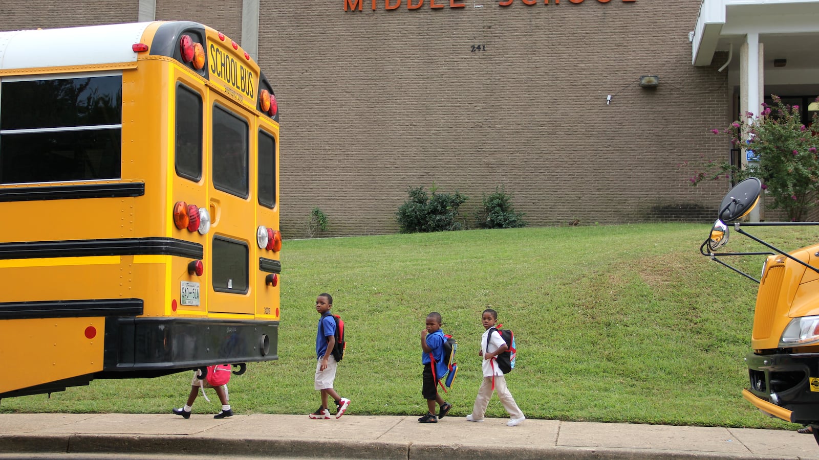 Riverview School, near downtown Memphis, includes elementary-age children, as well as middle school students who live in a mostly low-income community. Shelby County leaders chose Riverview as the site to announce the district's funding lawsuit against the state.