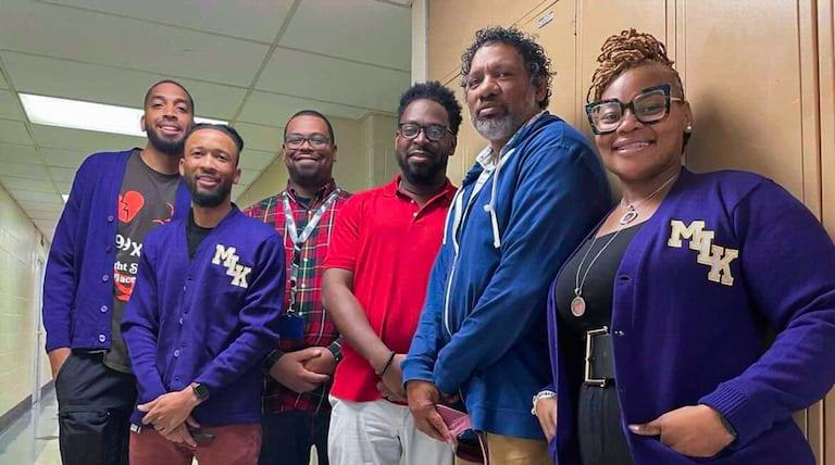 A Philadelphia high school first: Black men teaching all freshman core subjects