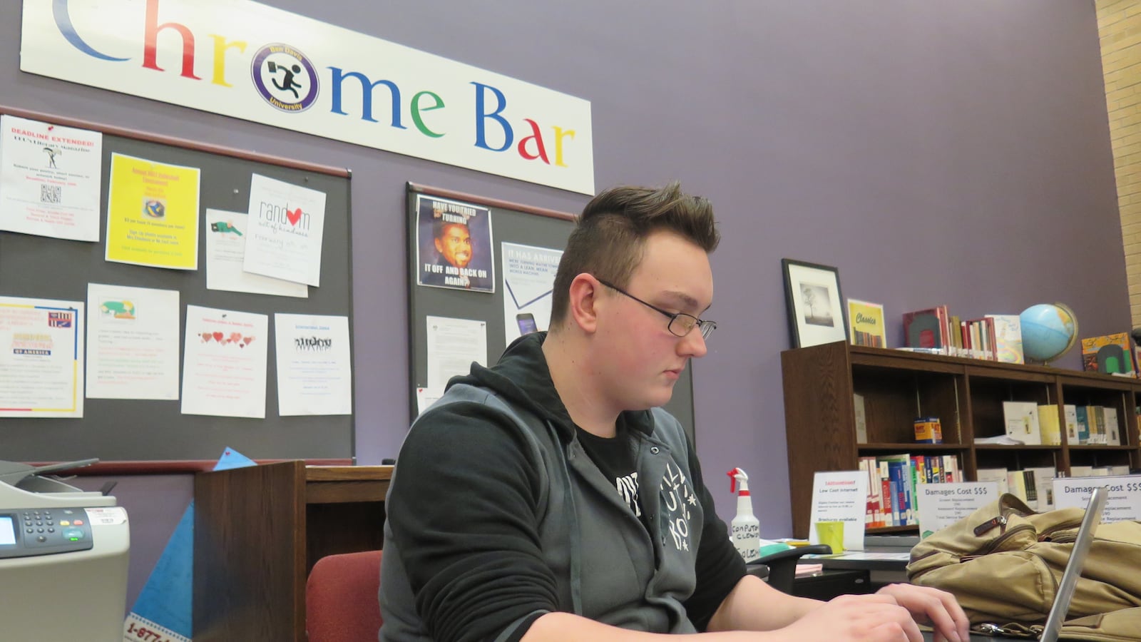 A senior at Ben Davis University, Josh Witham hopes to study computer engineering in college.