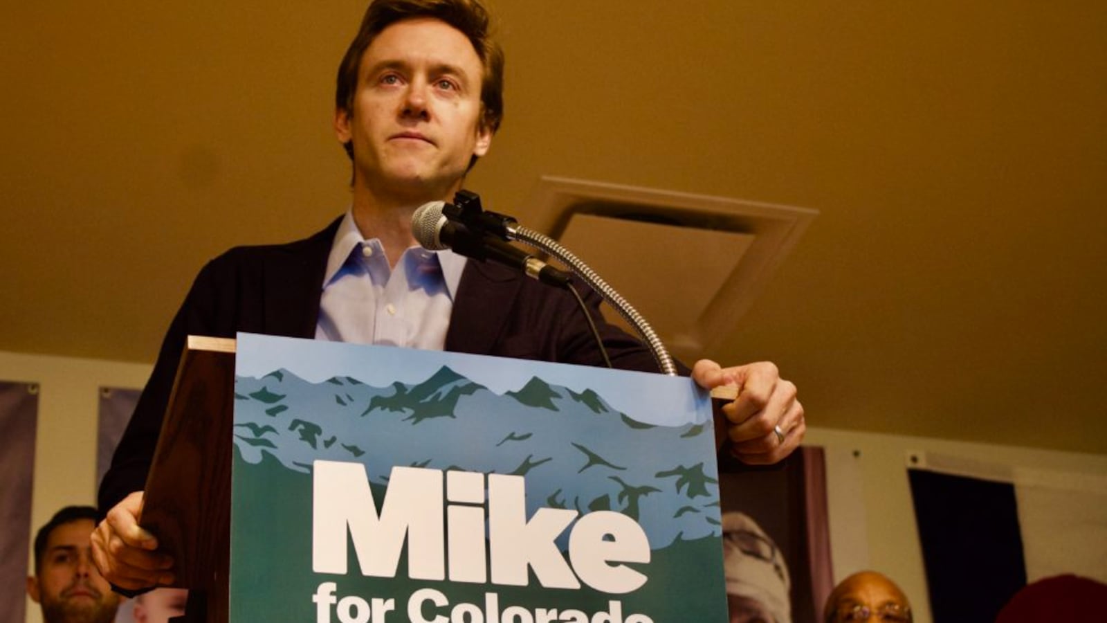 Former State Sen. Michael Johnston announced his gubernatorial campaign. (Photo by Nic Garcia/Chalkbeat)