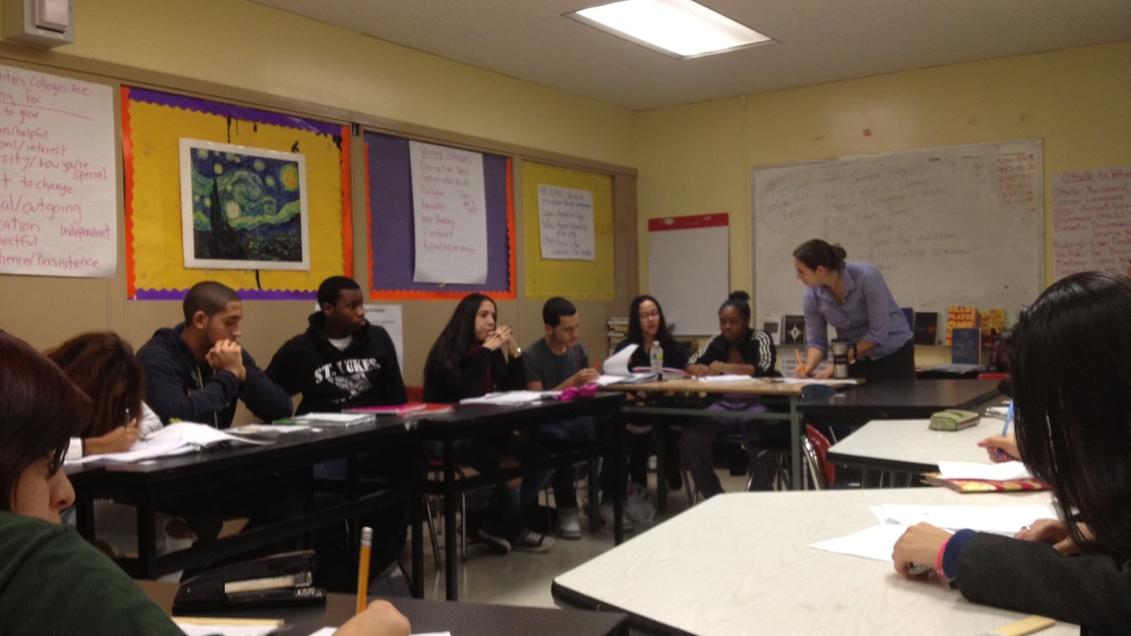 Joanna Dolgin's "Tragedy" class at East Side Community School focused on Shakespeare's Othello in December 2012.