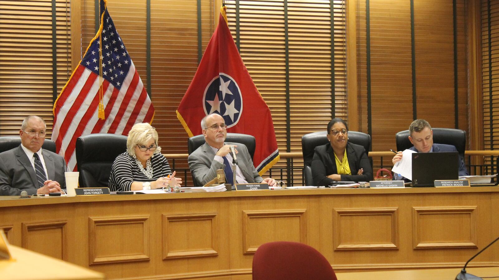 Rep. Roger Kane, center, is the sponsor of a bill that would allow up to 9,600 Tennessee students to use an Empowerment Scholarship Account of up to $7,000 each.