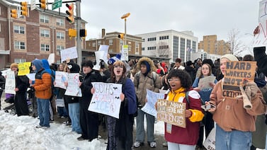 Shortridge High School students join peers in protesting Immigration and Customs Enforcement