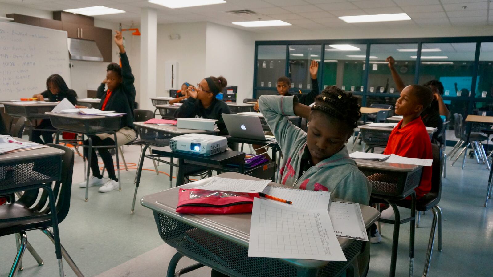 Students at the Phalen Leadership Academy middle school.