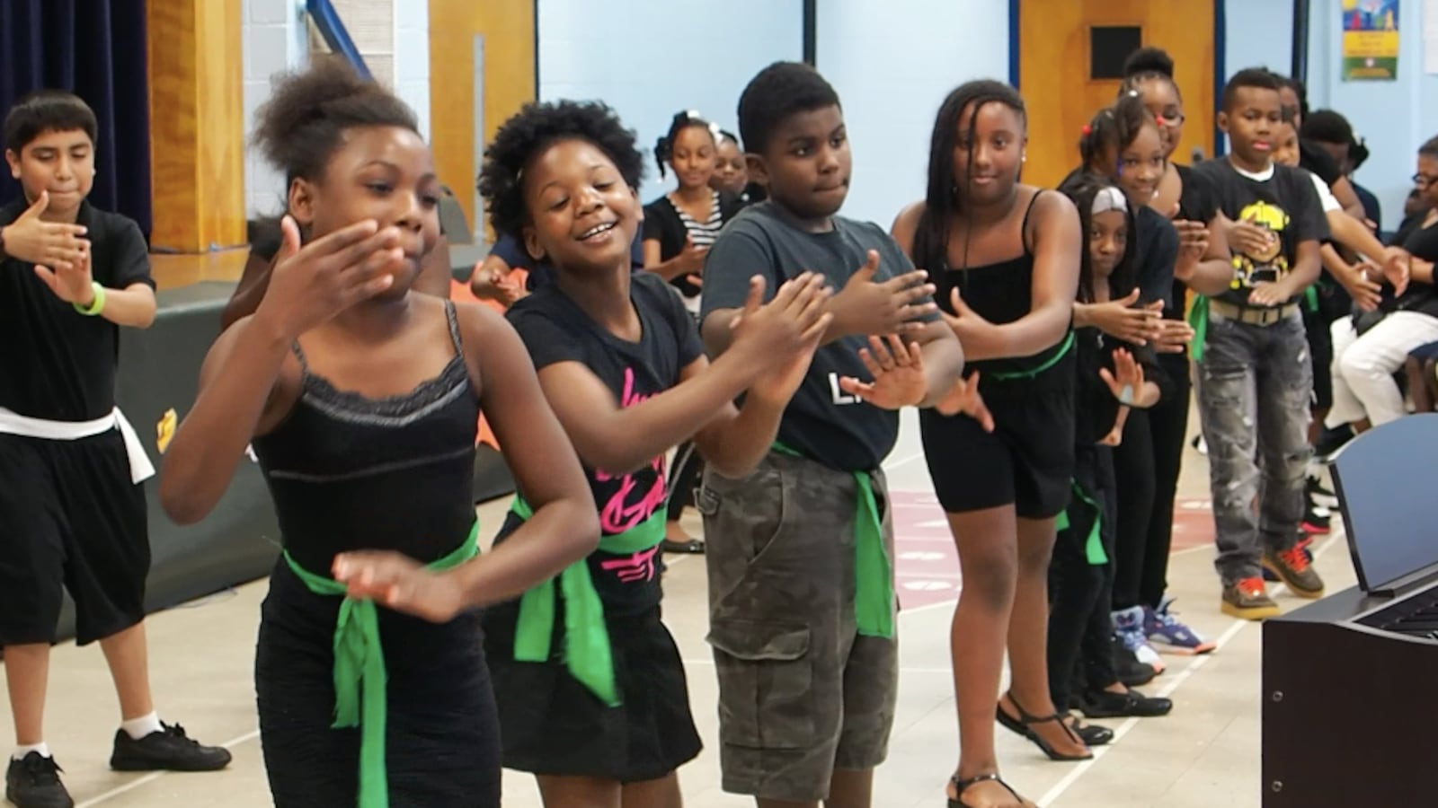Students demonstrate ancient Chinese martial arts during a showcase for parents at the end of Shelby County Schools’ 2017 summer learning academy at Alcy Elementary School.