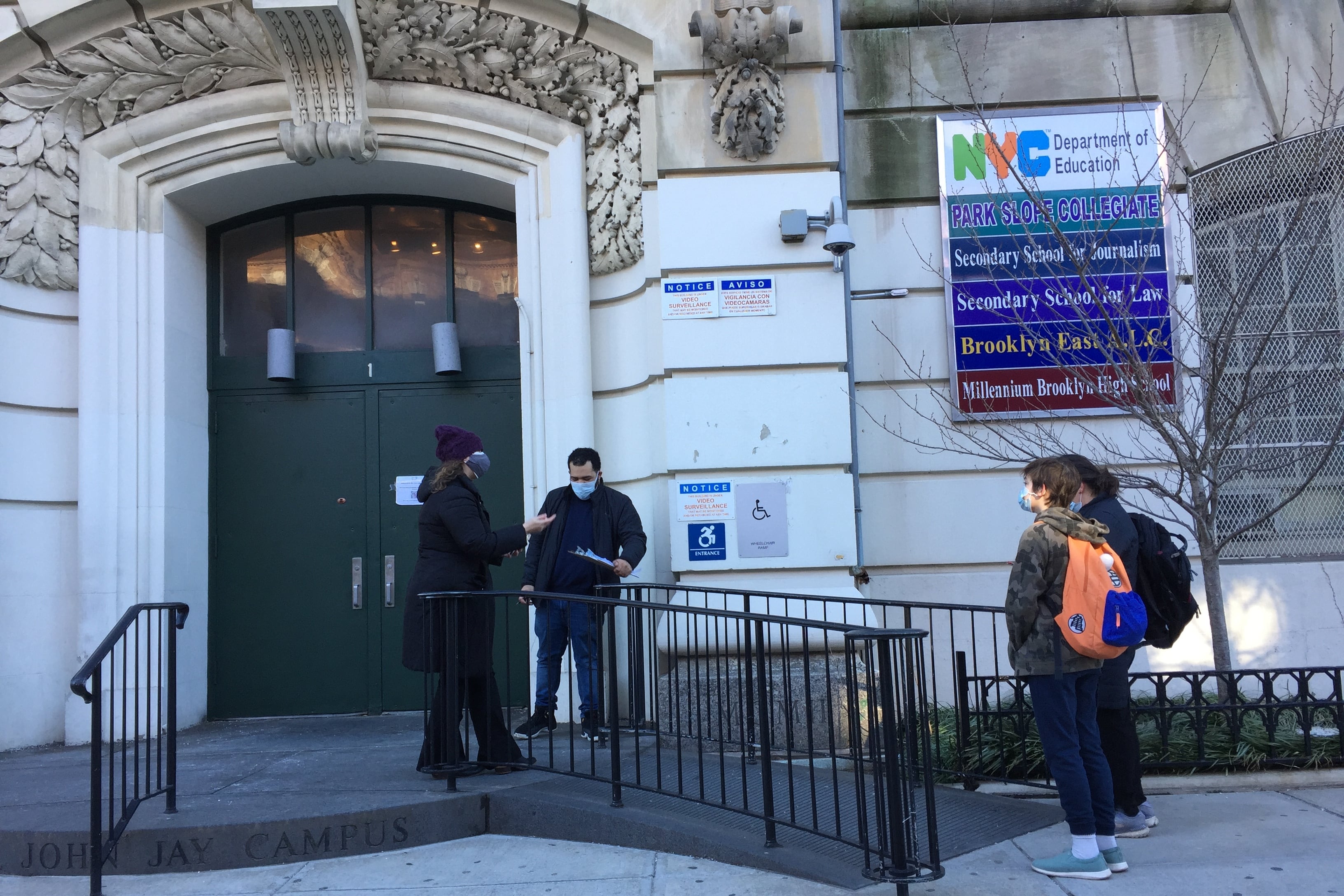 NYC high schools will welcome back students on March 22. Brooklyn’s Park Slope Collegiate, which shares a building with several high schools, welcomed its middle schoolers back on Feb. 25.