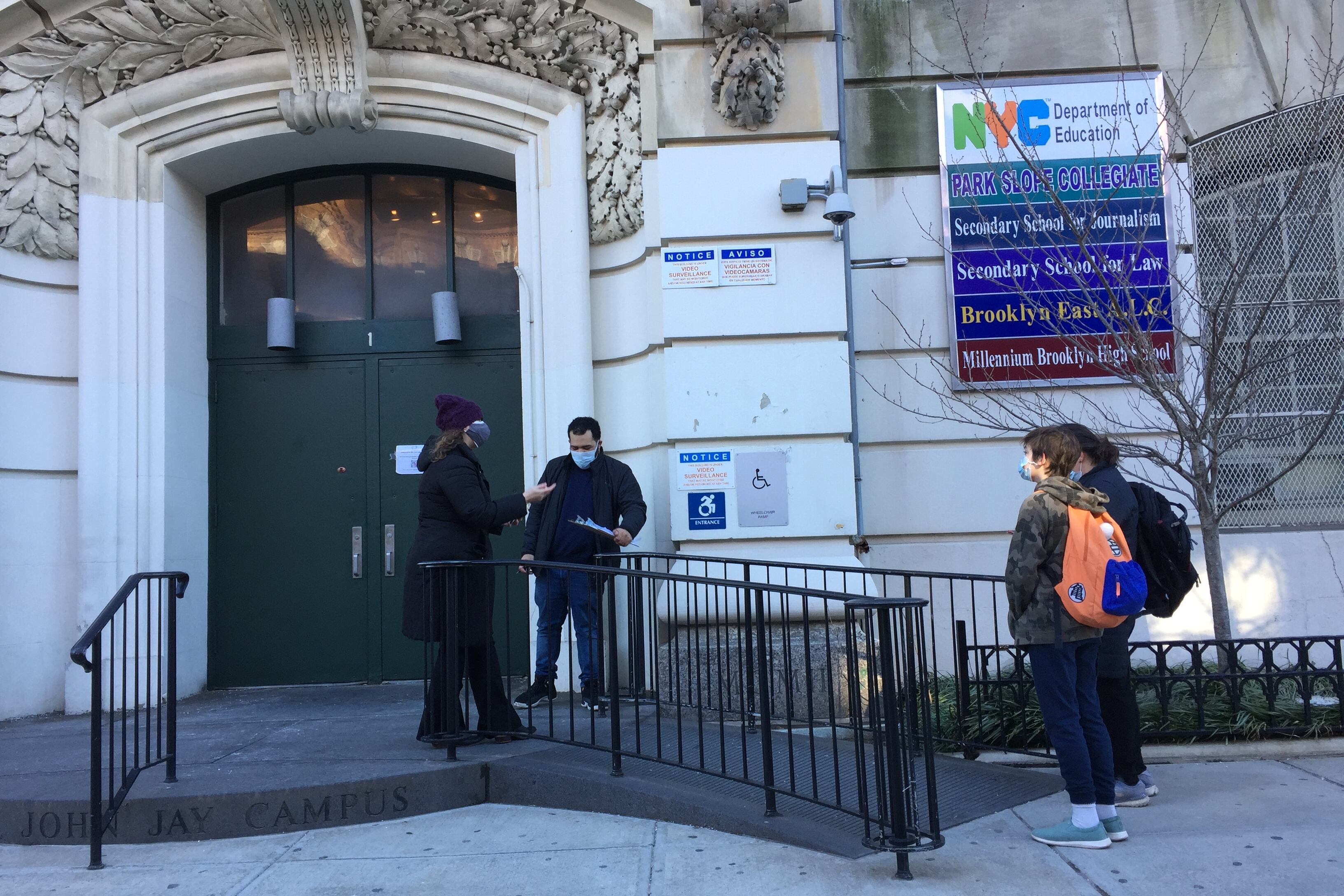 NYC high schools will welcome back students on March 22. Brooklyn’s Park Slope Collegiate, which shares a building with several high schools, welcomed its middle schoolers back on Feb. 25.