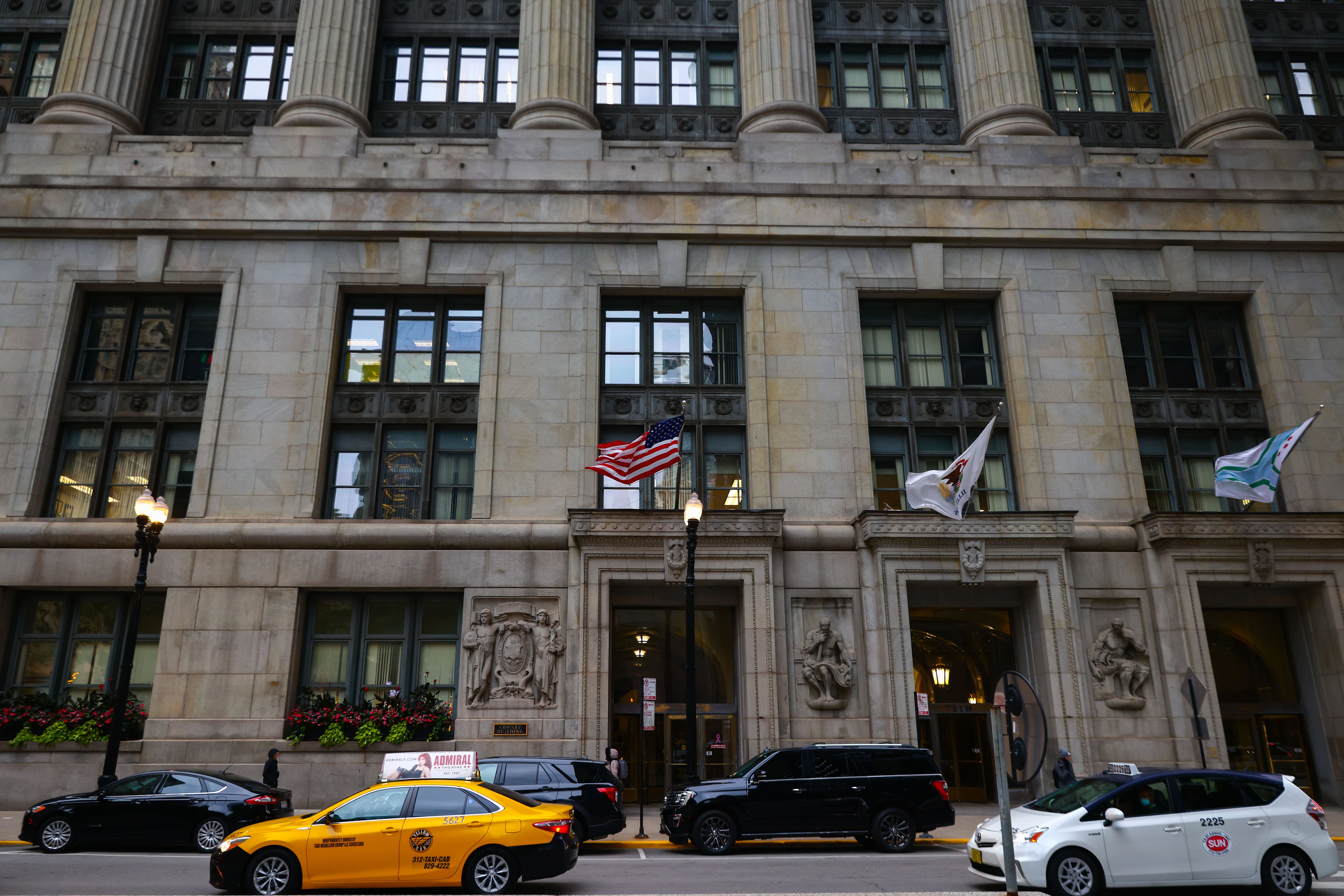 A large building in Downtown Chicago.