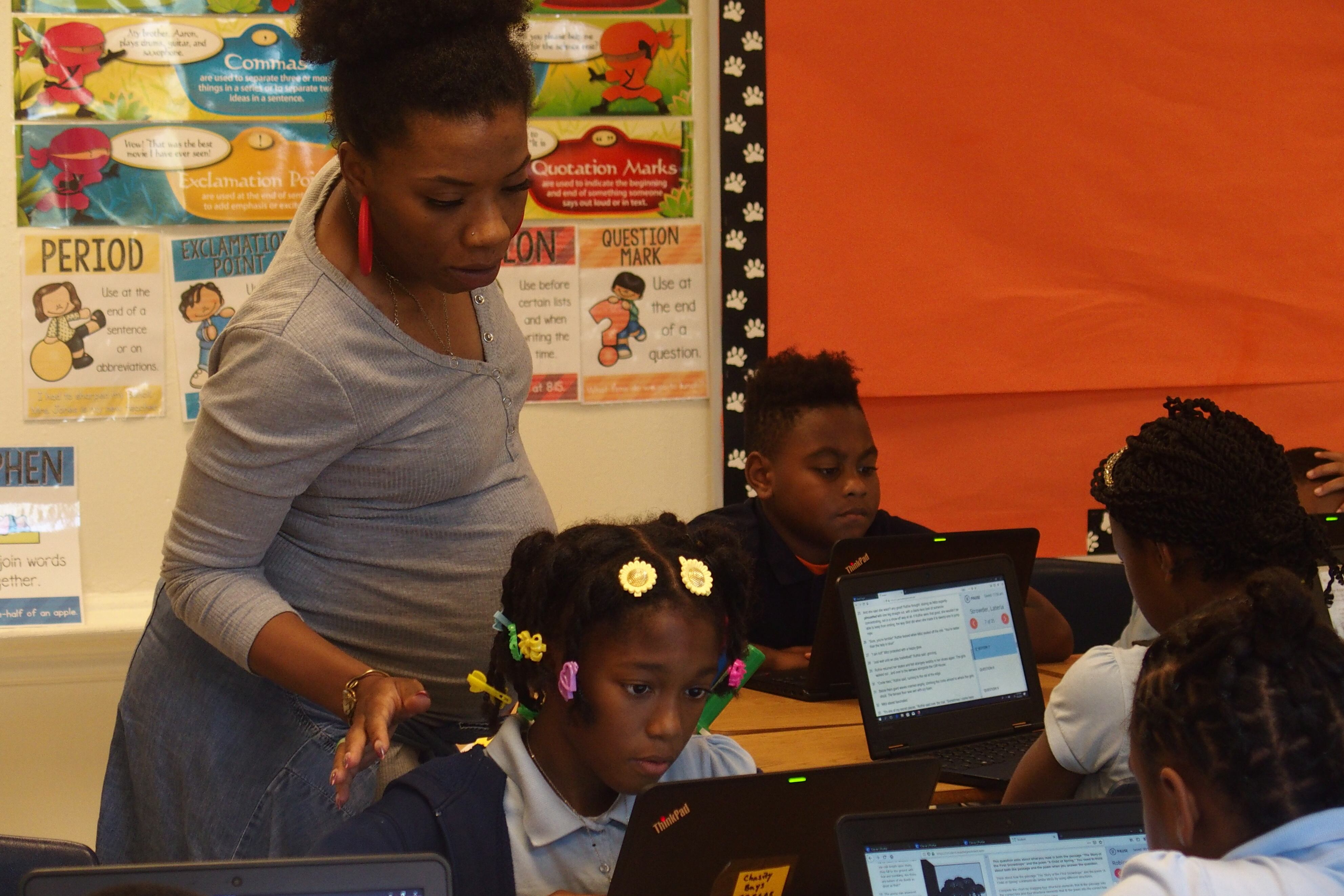 Classroom at Hamilton K-8 in Memphis.