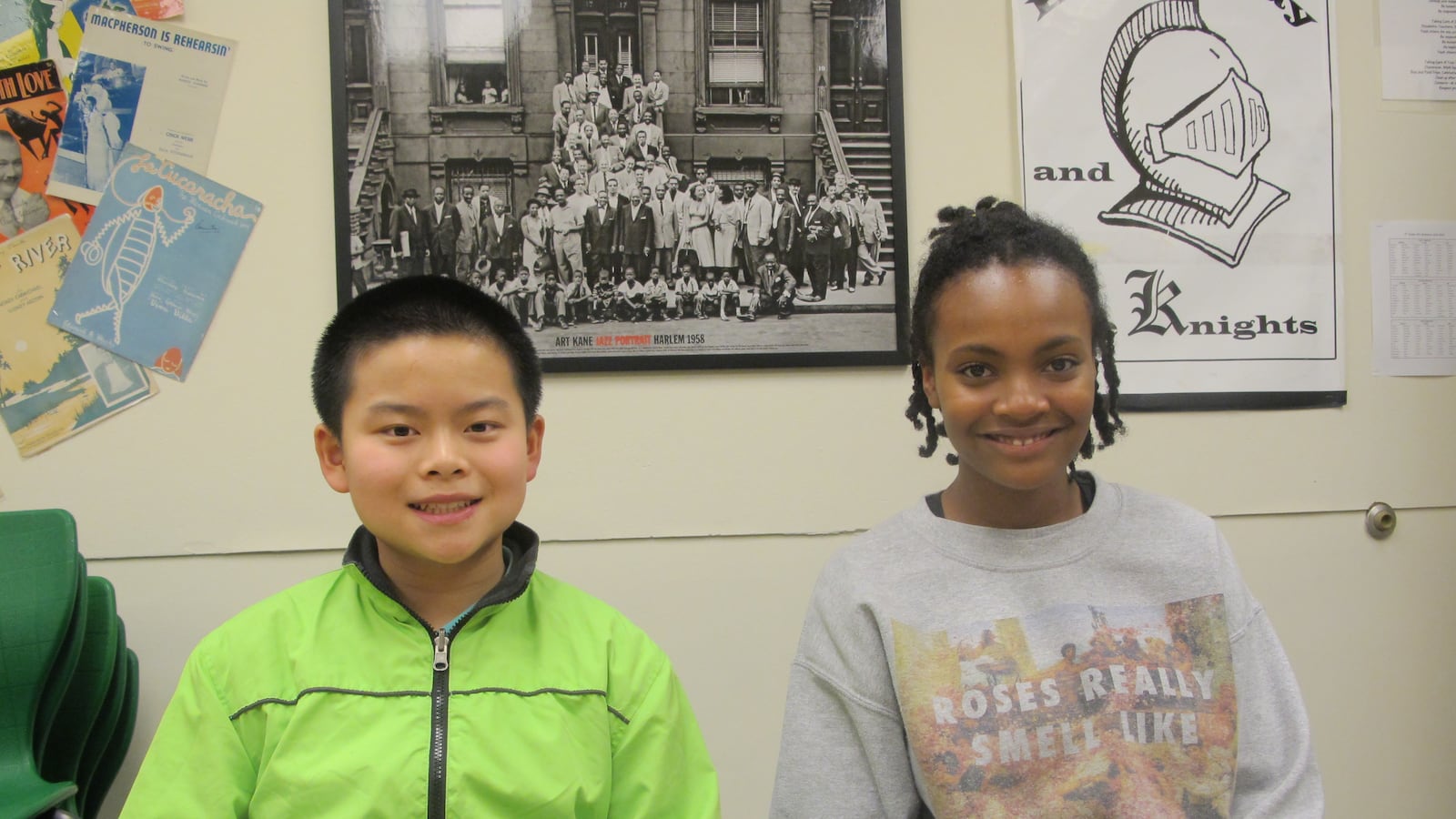 Ellis Wu and Maya Holtham learn about the high school admissions process through Breakthrough New York.