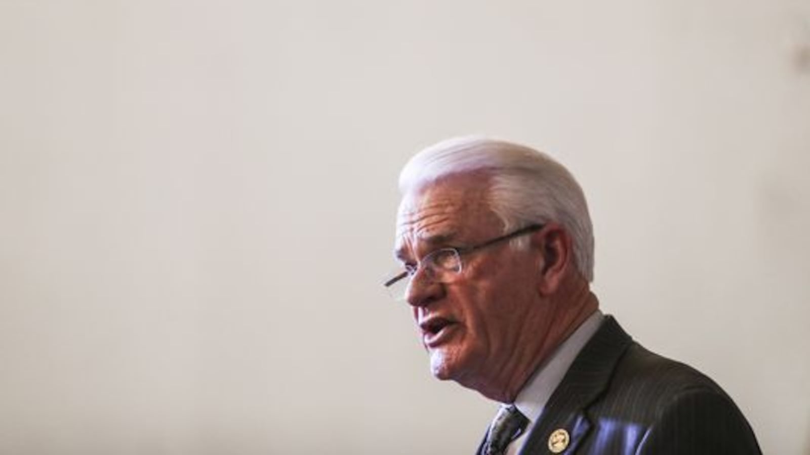 Shelby County Mayor Mark Luttrell gives his last State of the County address at Clayborn Temple in downtown Memphis.