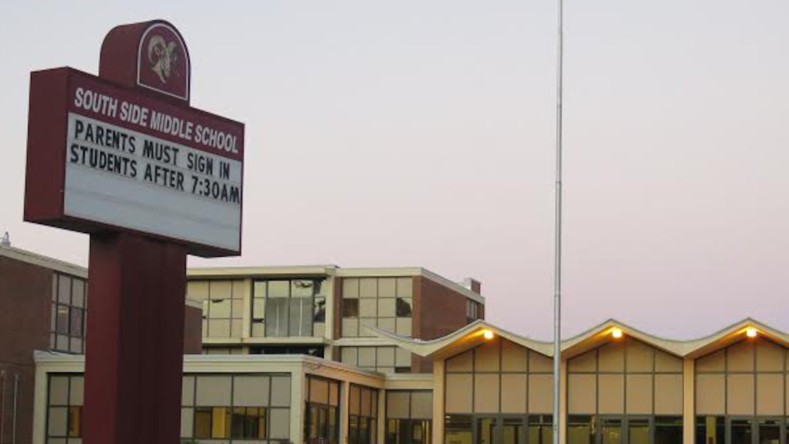A state-run charter school was in the South Side Middle School building until last year. A national group withdrew its proposal to house unaccompanied migrant children there. File photo from 2016.