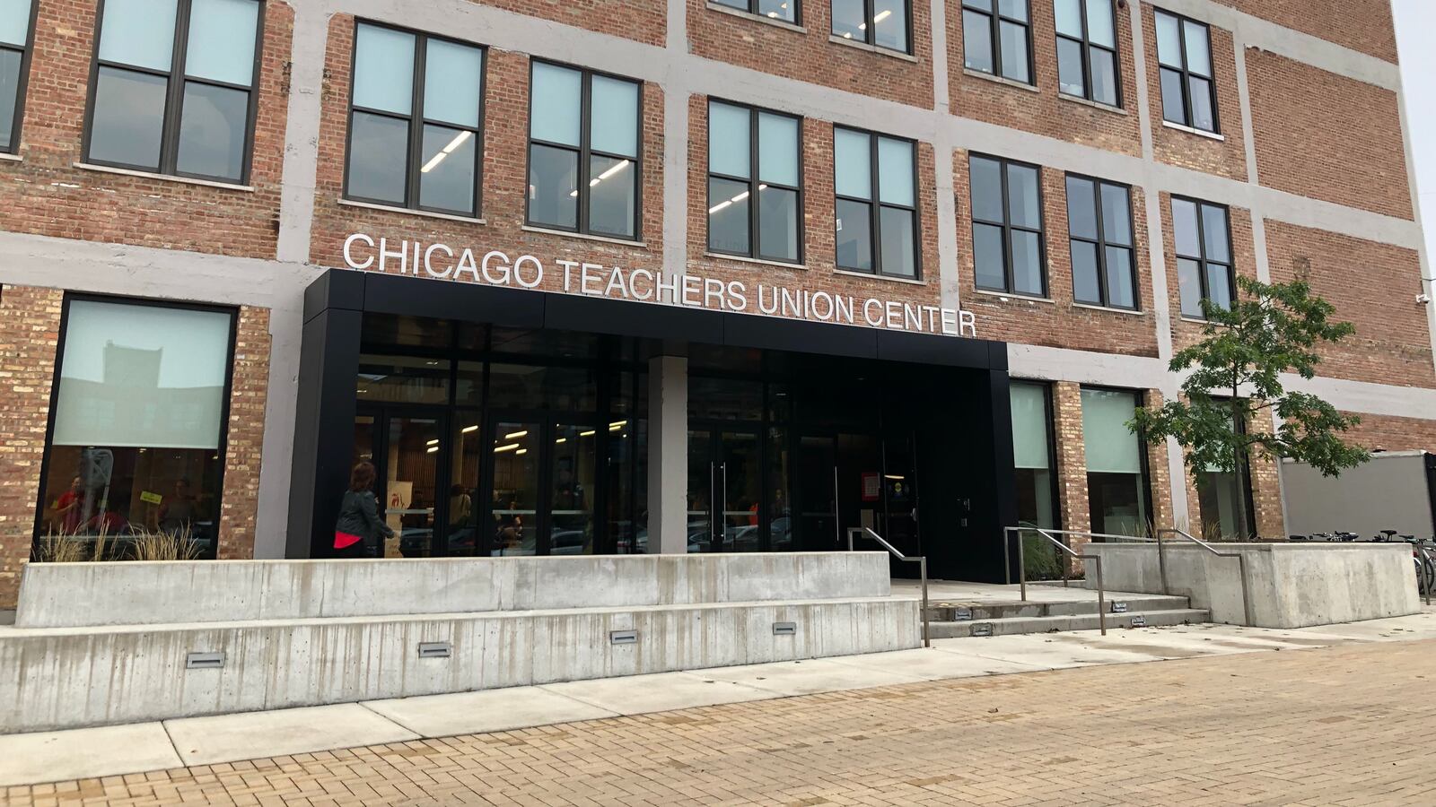 The headquarters of Chicago Teachers Union sit on Chicago’s Near West Side.