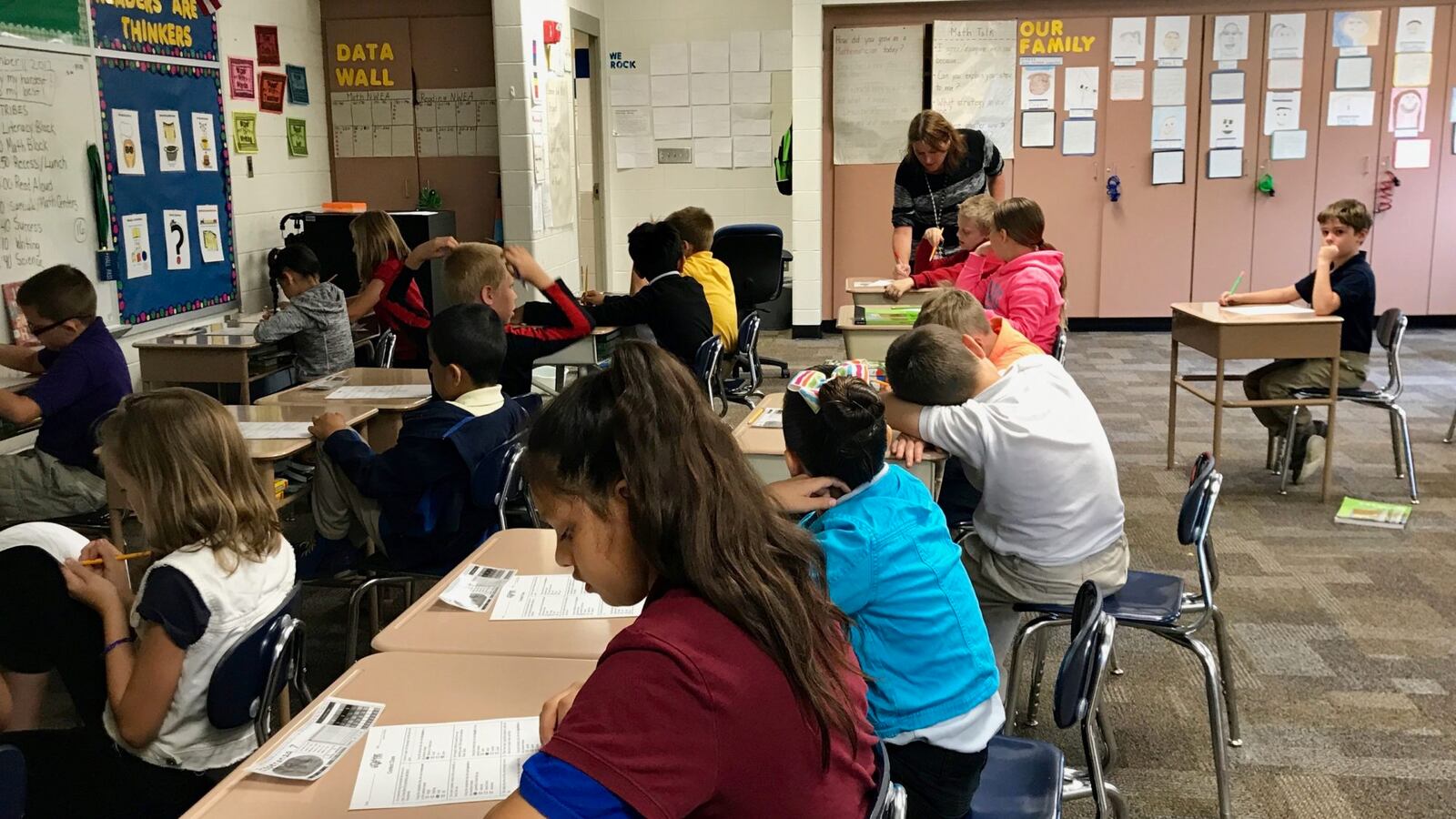 Students at IPS School 39.