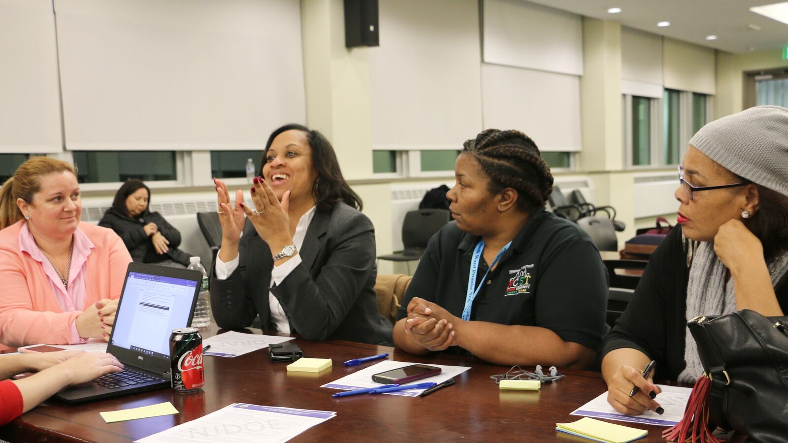 Only a handful of people attended a public forum on charter schools in Newark Monday.