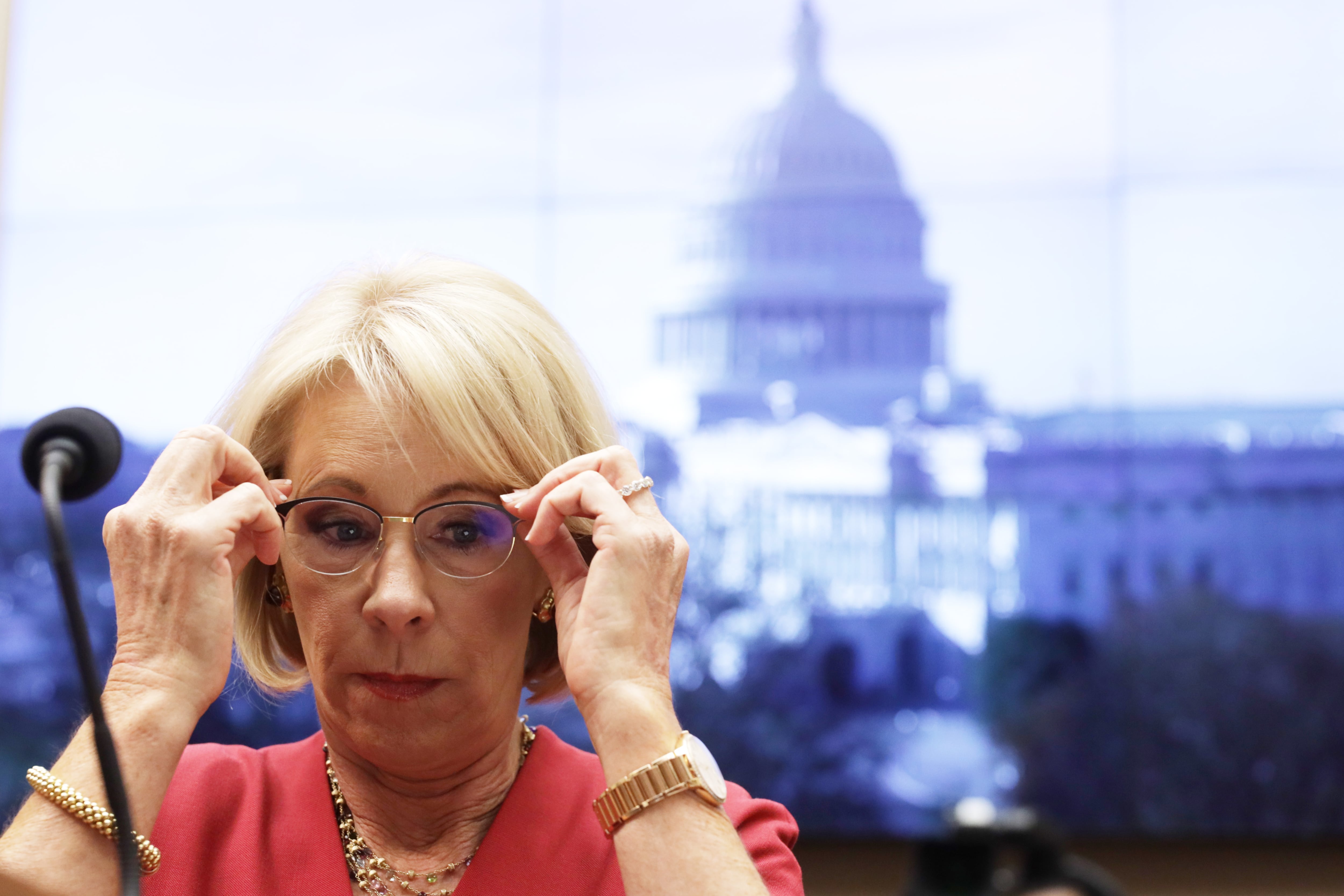 Education Secretary Betsy Devos Testifies Before The House Education And Labor Committee