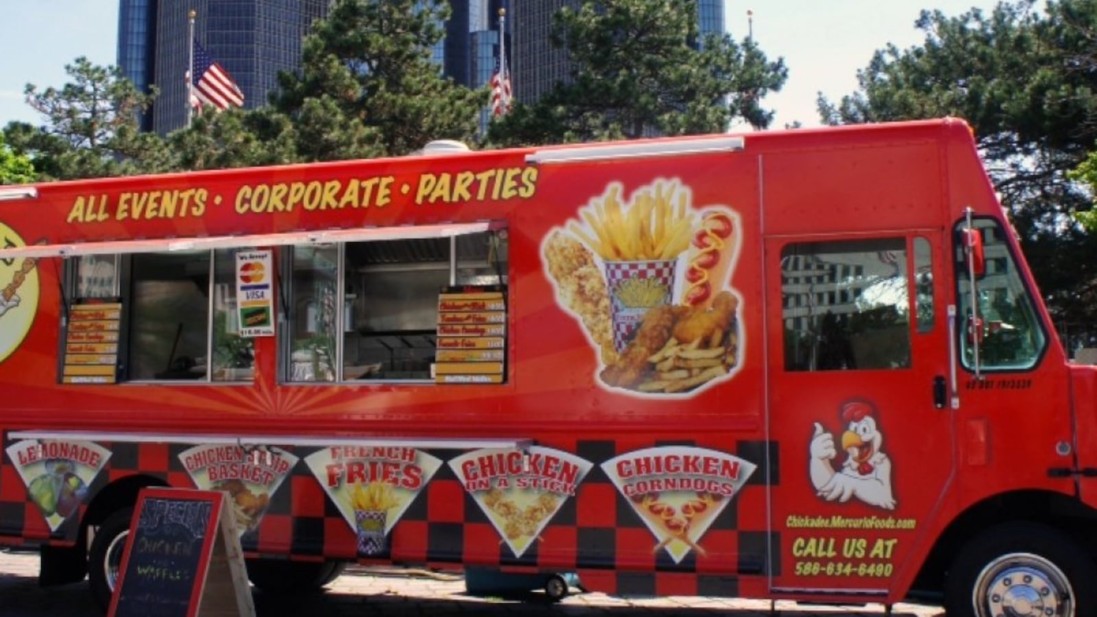 The Detroit Public Schools Community District plans to purchase two food trucks like the one shown in this stock image of Detroit.