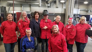 ‘Women in welding’: This Indiana high school teacher is on a mission to inspire girls to take her shop class