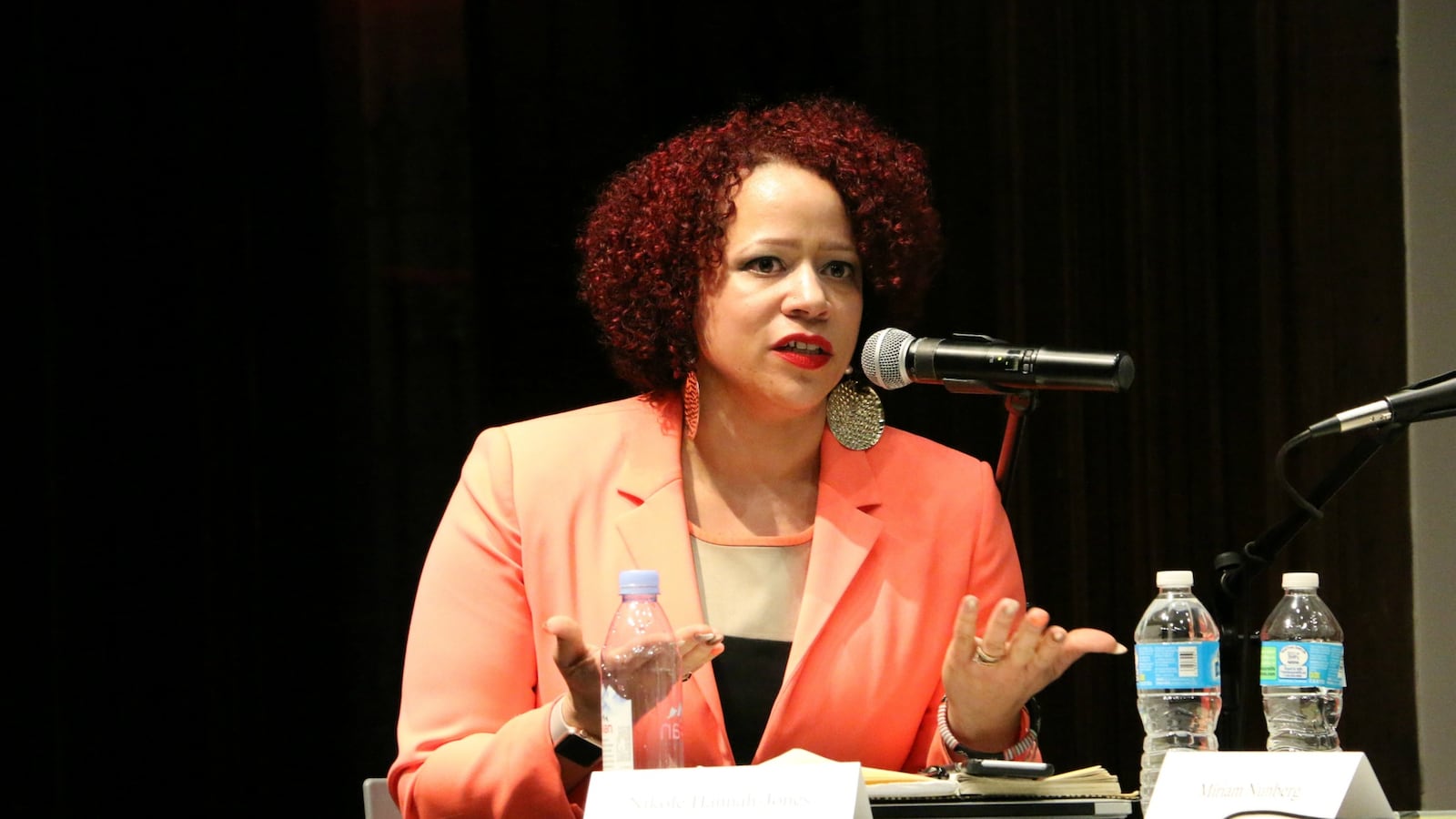 Journalist Nikole Hannah-Jones moderated the panel.