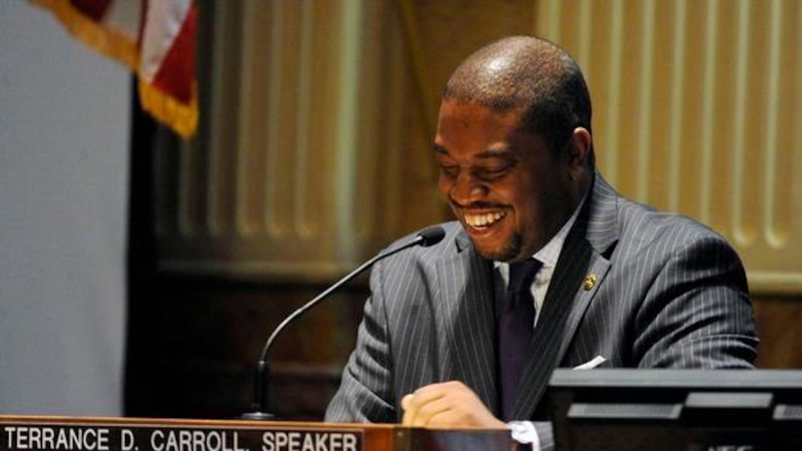 Former Speaker of the House Terrance Carroll conducts his last session in 2010. (Denver Post)