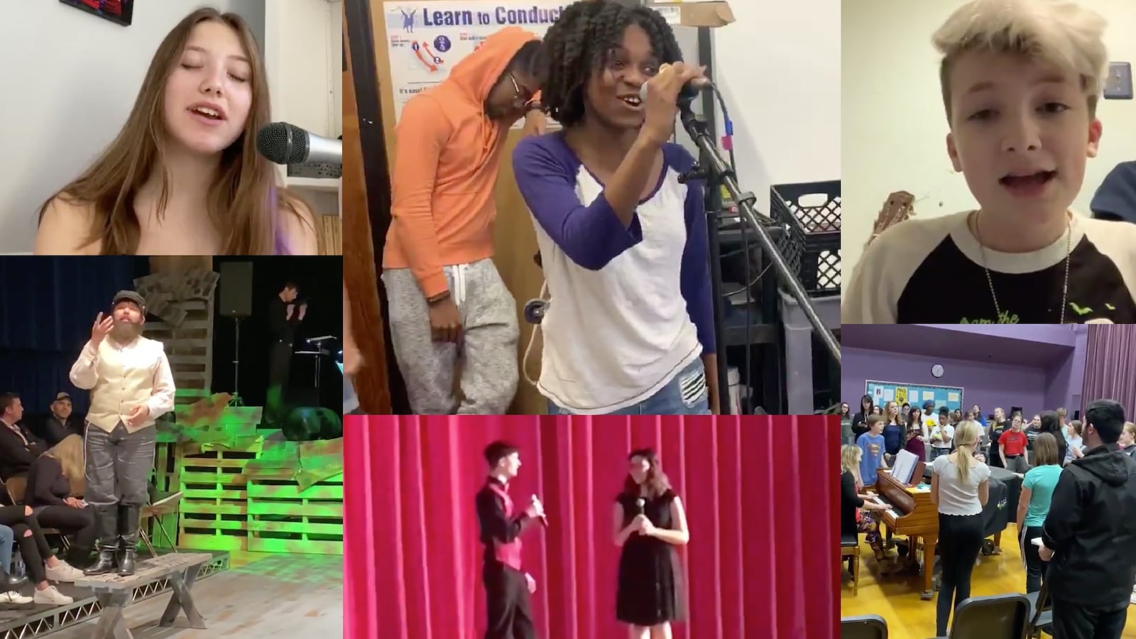 Students who had musicals, performances, and plays cancelled because of the coronavirus sent videos to Broadway star Laura Benanti on Instagram and Twitter. They also showed off their performances using the hashtag #SunshineSongs.