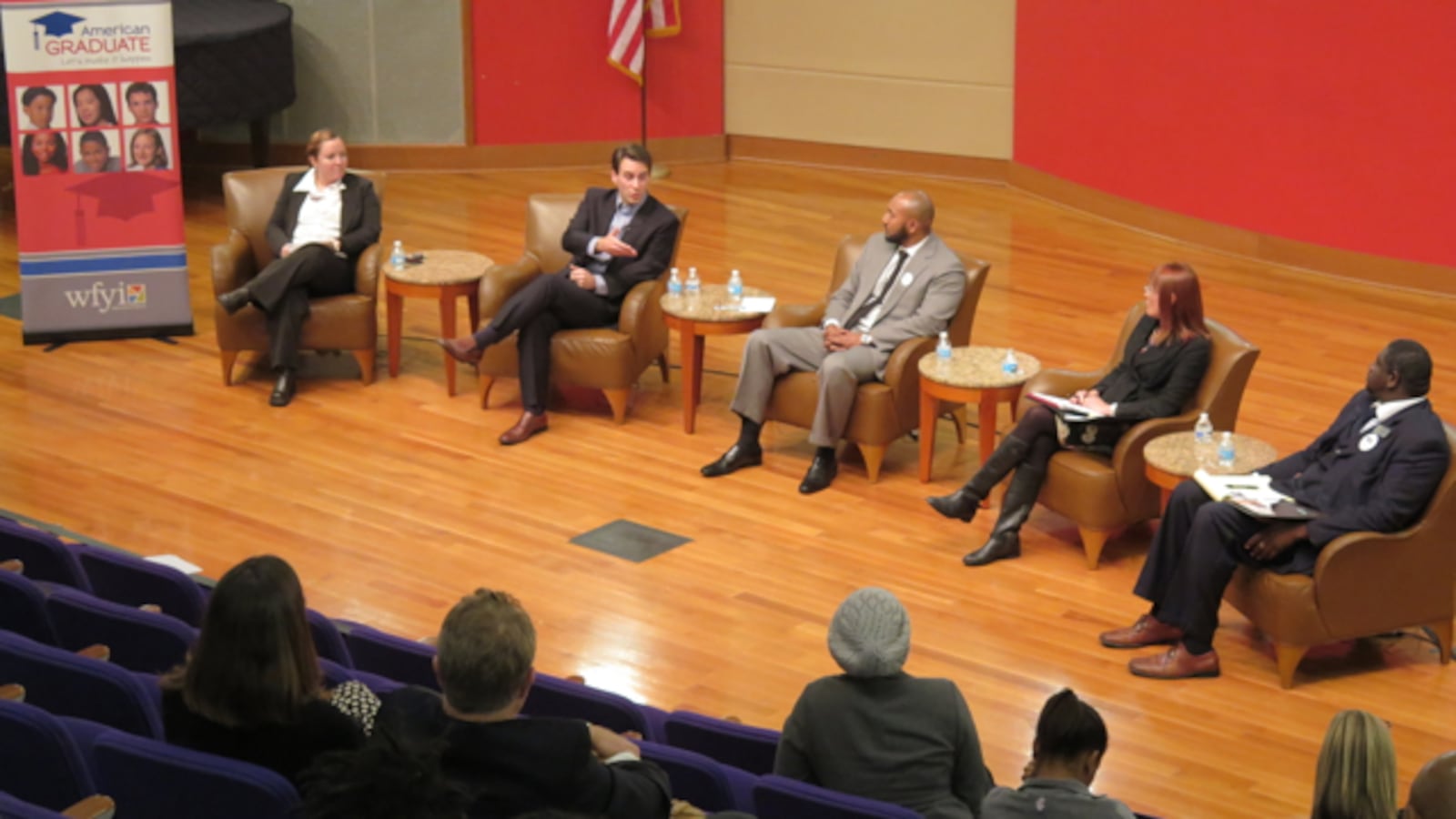 Indianapolis Public Schools Board candidates debate the issues at Chalkbeat and WFYI's forum hosted at the Central Library.