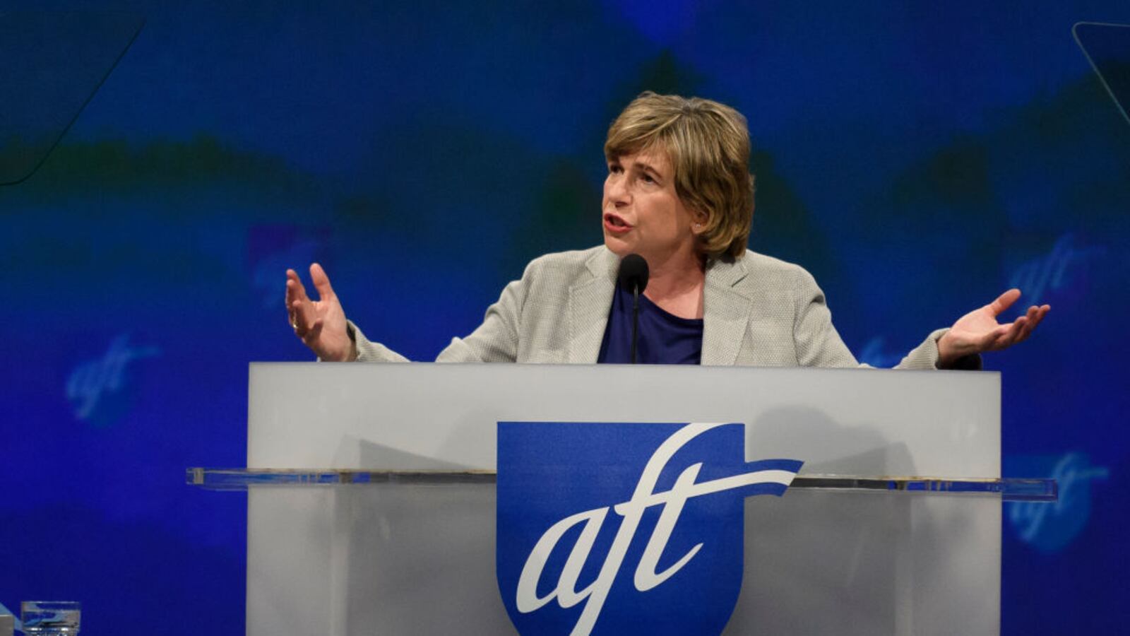 American Federation of Teachers President Randi Weingarten. (Photo by Jeff Swensen/Getty Images)