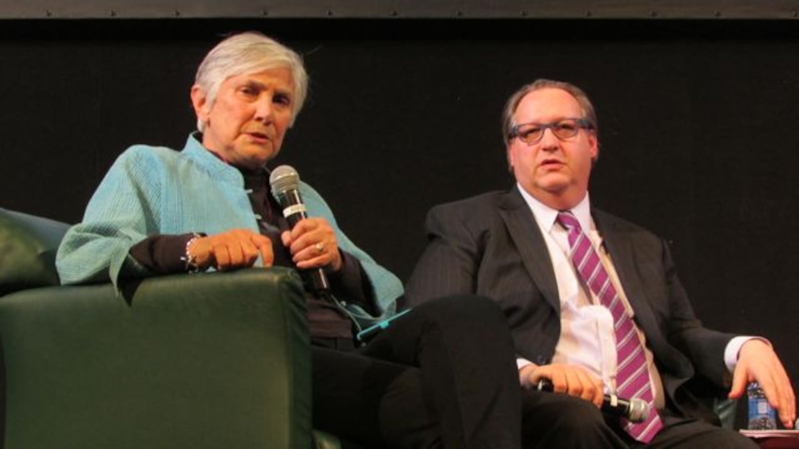 Education historian Diane Ravitch and Friedman Foundation CEO Robert Enlow debated at Butler University last March.