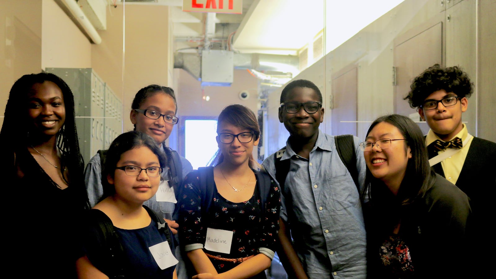 Students from Breakthrough New York visited the Chalkbeat offices.