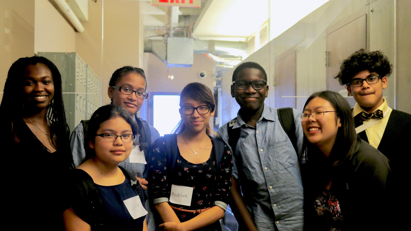 Students from Breakthrough New York visited the Chalkbeat offices.
