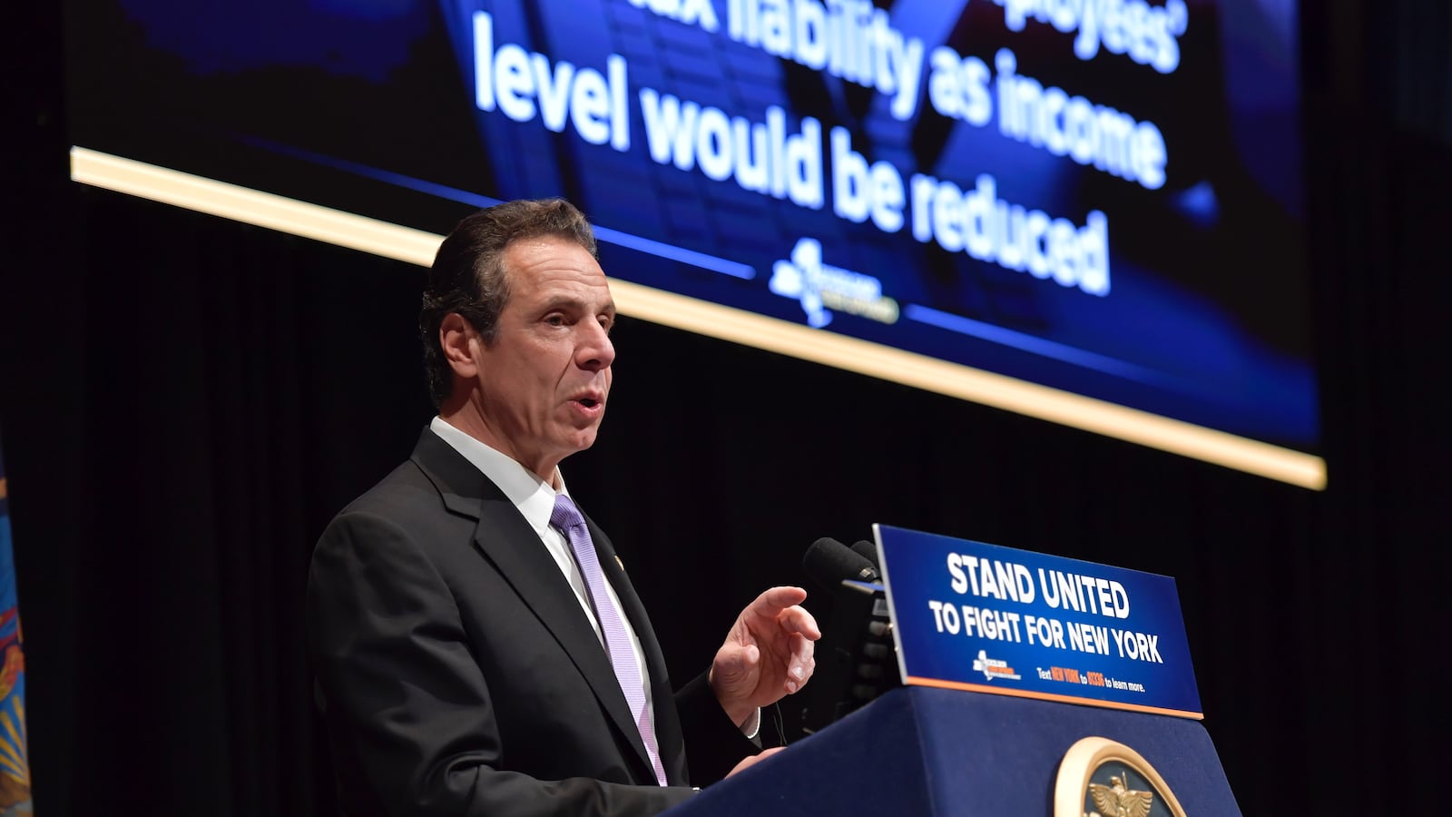 Governor Cuomo delivers his executive budget address.