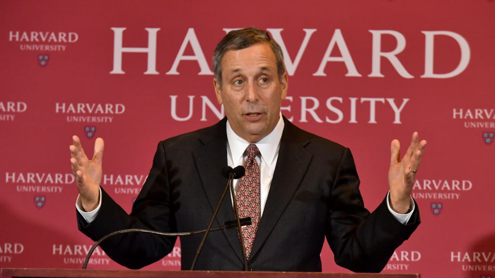 Lawrence Bacow became Harvard University's president in 2018.