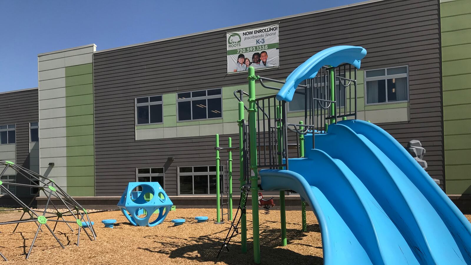 The playground at Roots Elementary in Denver.