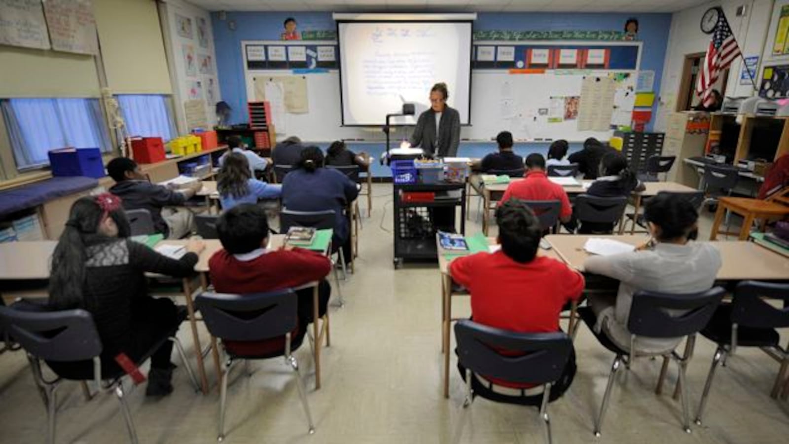 School 90 has had some of the most consistently strong test score growth in the state. (Alan Petersime)