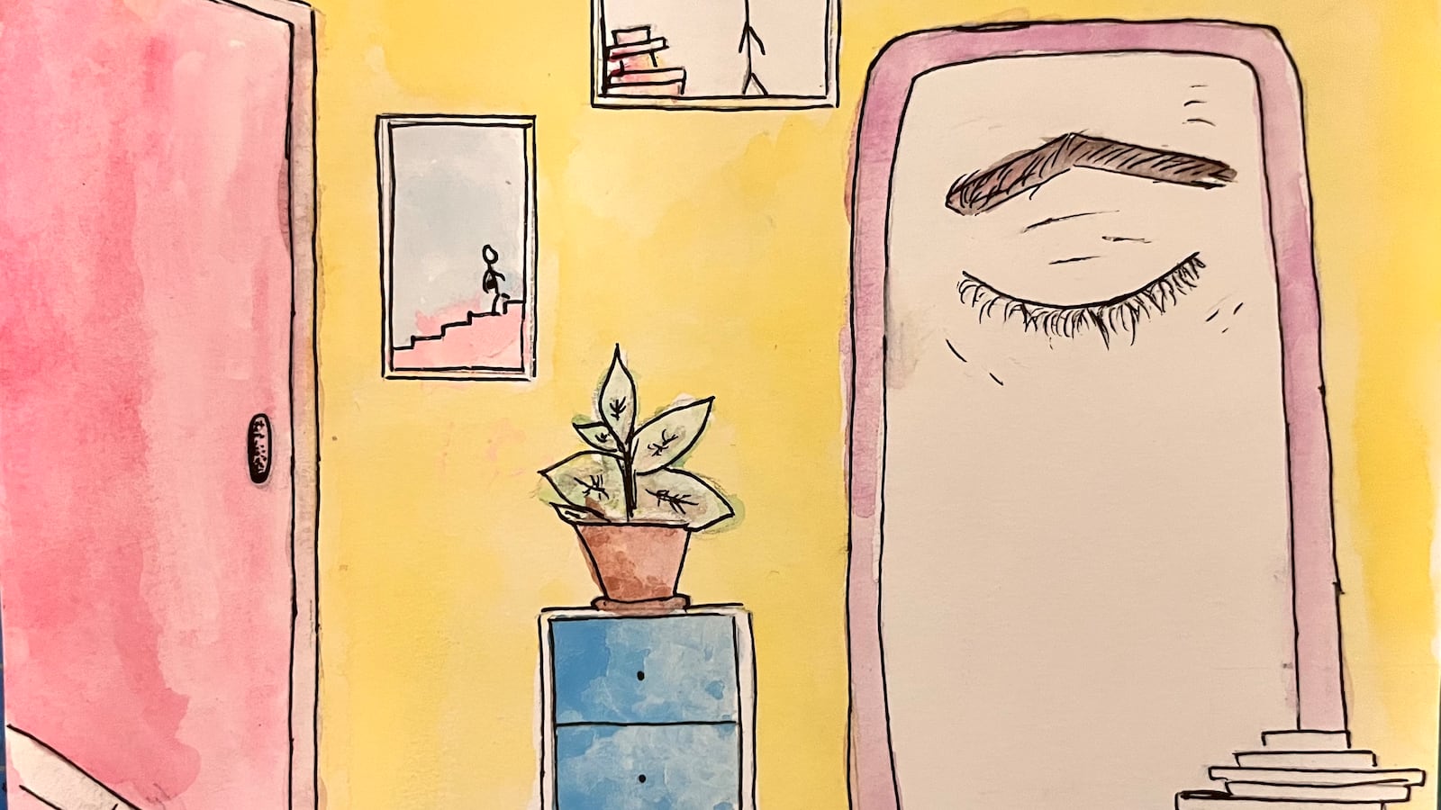 What anxiety looks like, Drawing by Anika Merkin
