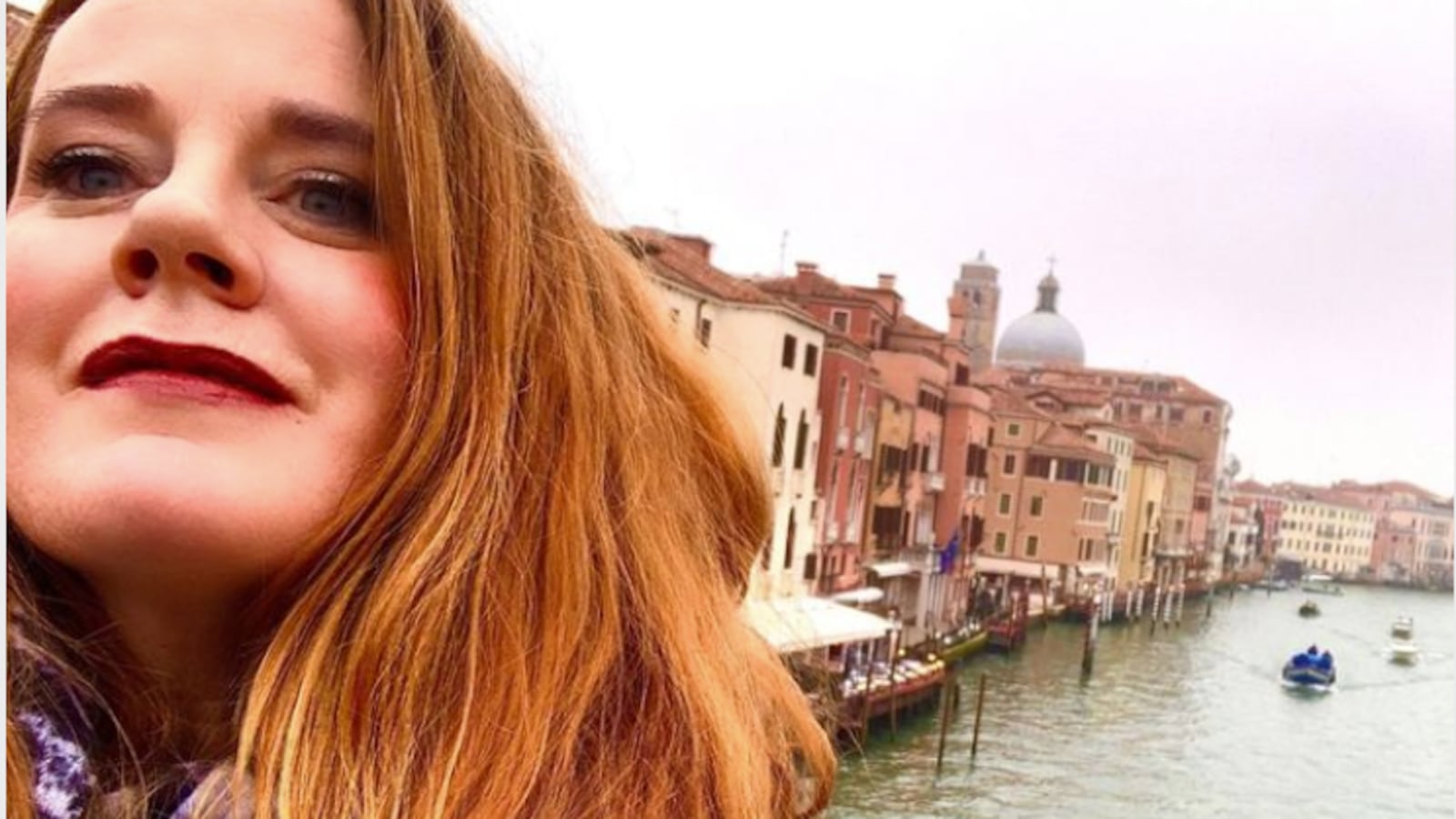 Teacher Erin McCarthy during her February trip to Italy.