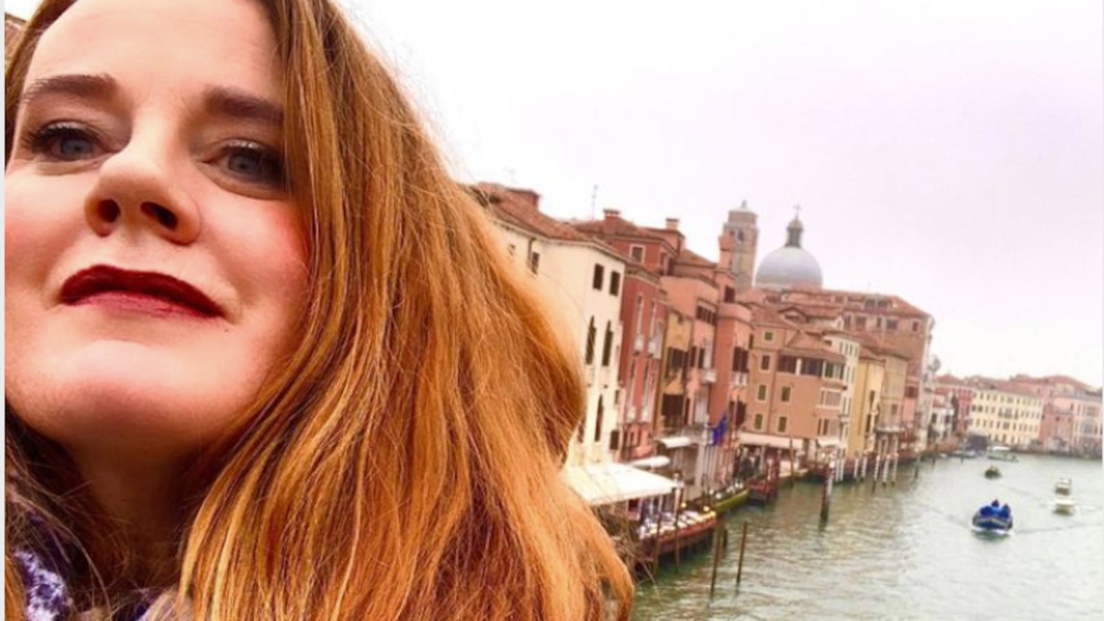 Teacher Erin McCarthy during her February trip to Italy.