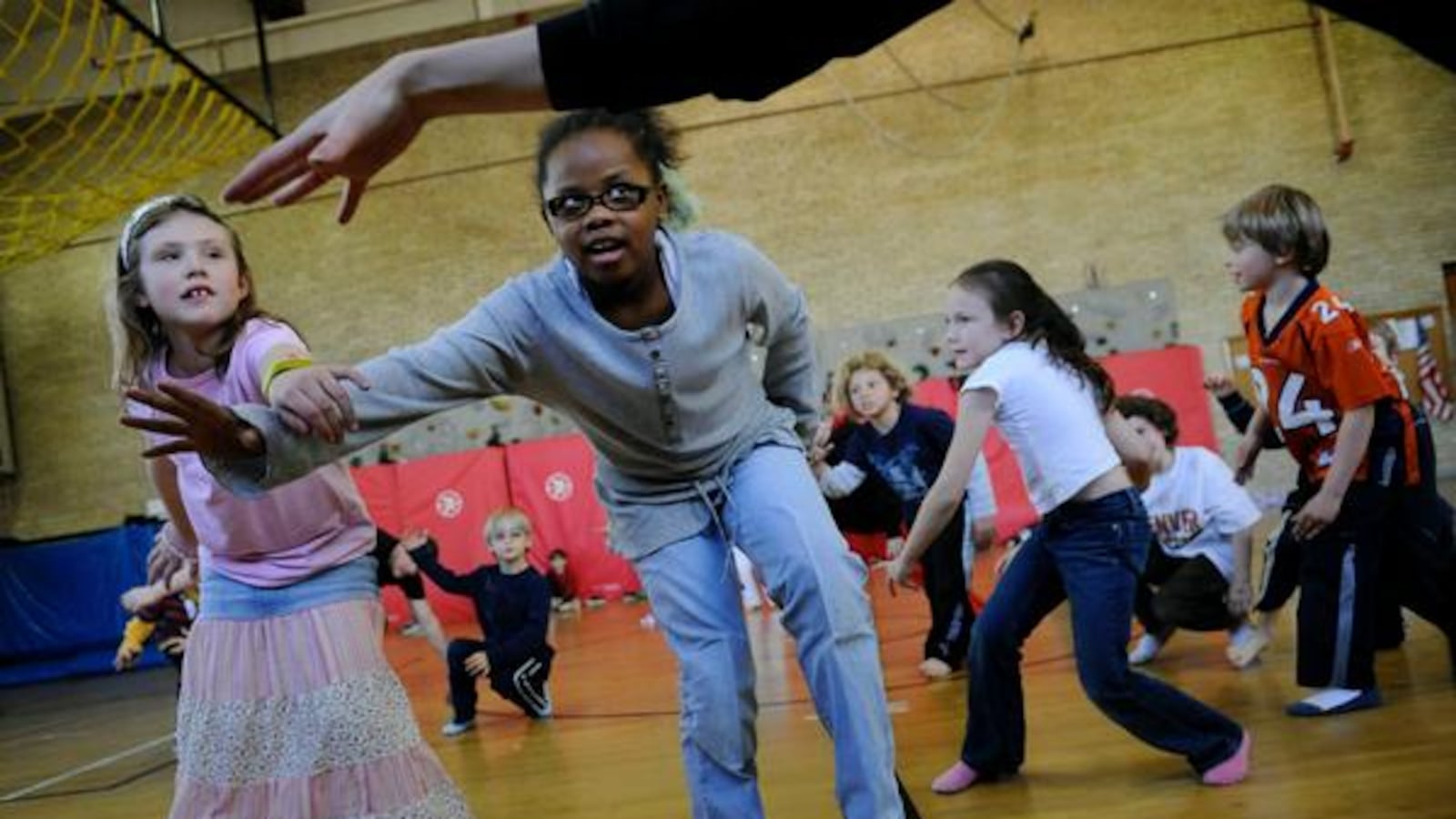 Polaris second-graders in a 2008 P.E. class (Craig F. Walker, The Denver Post)